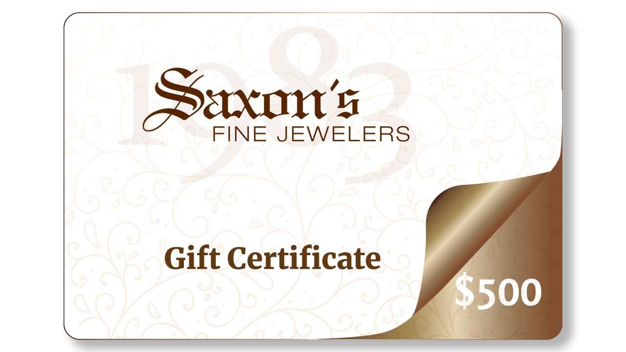 Saxon's gift certificate