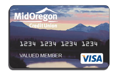 Image Mid Oregon Visa Debit Card