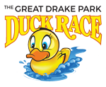Great Drake Park Duck Race duck graphic