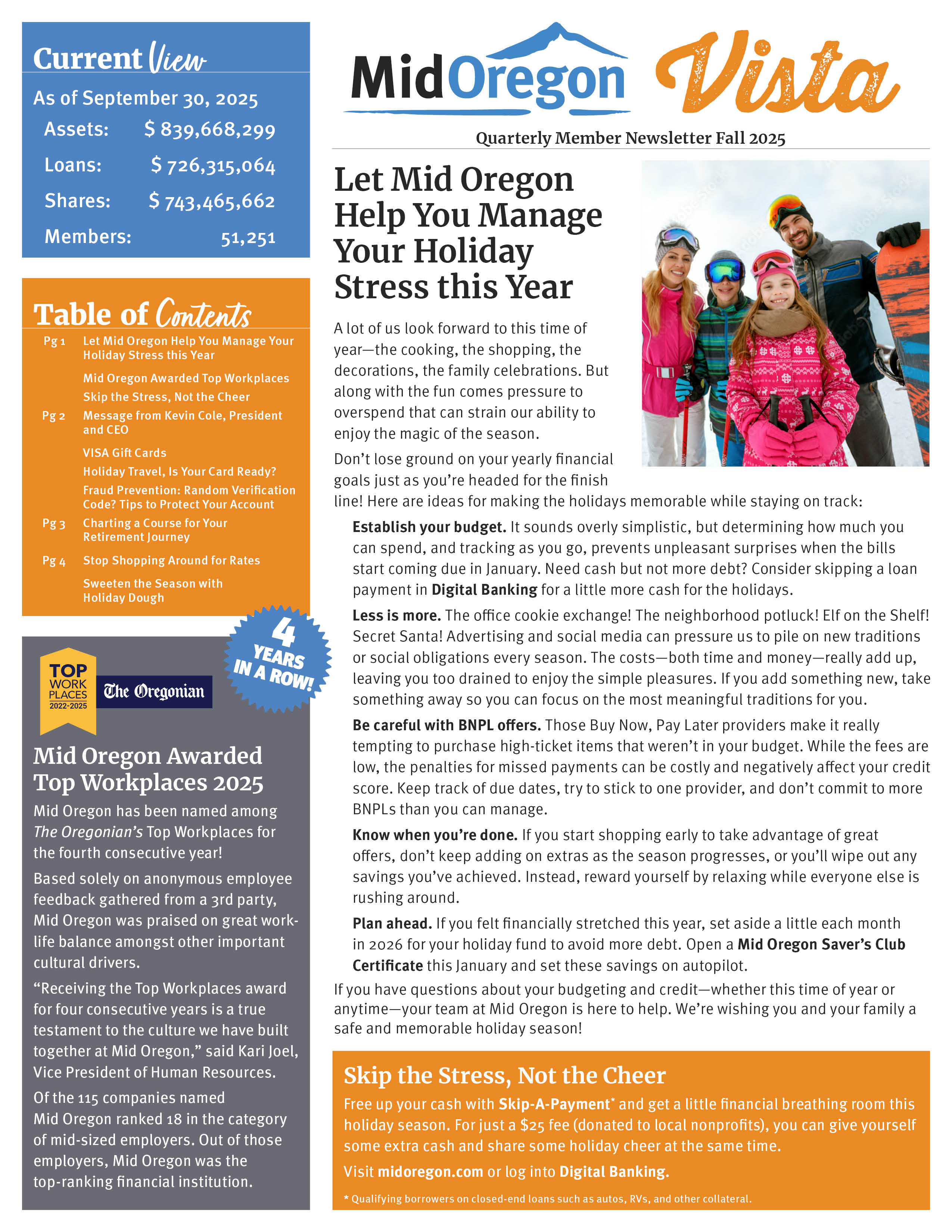 Summer 2025 Vista Newsletter