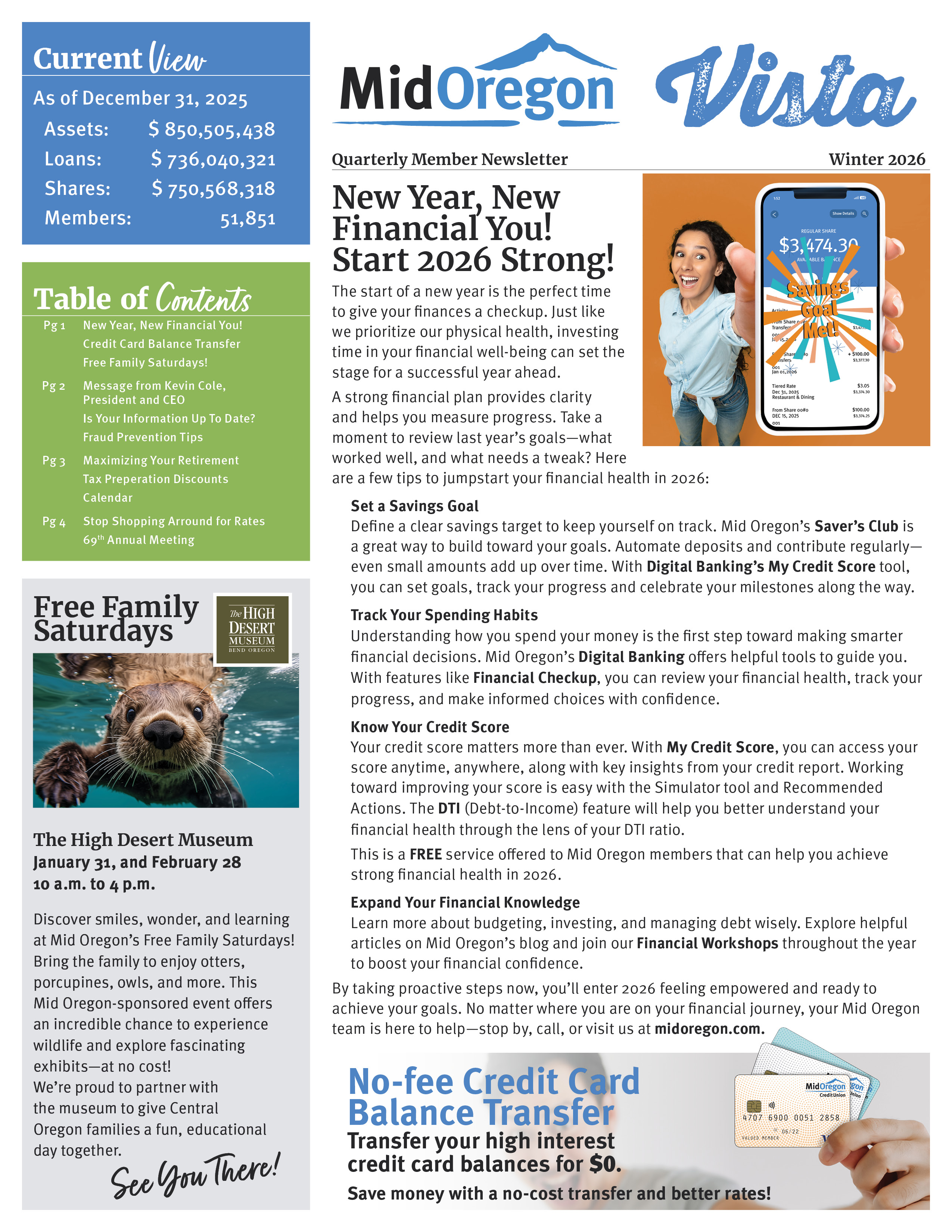 Winter 2026 Vista Newsletter